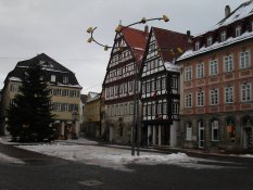 Half-timbered houses in Schwäbisch Gmünd