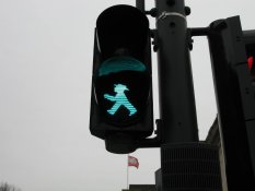 Green Ampelmann