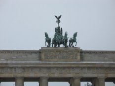 Snowy Quadriga