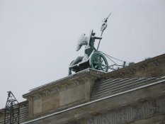 Snowy Quadriga