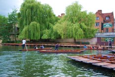 Punting on the river Cam