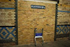 Platform 9 3/4 at King's Cross