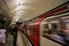 Central Line in Bank Tube Station