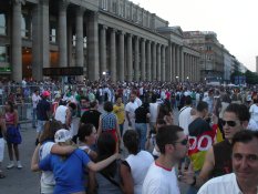 Before the game between Germany and Italy 4 July 2006