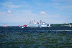 Steamship on the Bay of Kiel